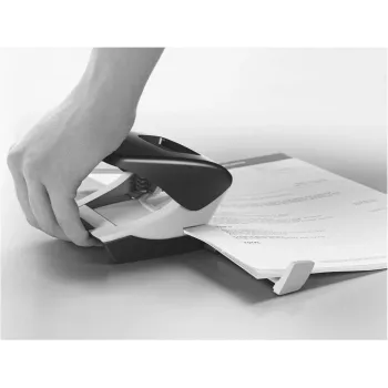 Leitz NeXXt Desktop Hole Punch, 30 Sheets, 2 Holes, 5.5 mm, A4-A6, Folio, US-Quart, Metal & Plastic, Black 5005-00-95