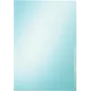 LEITZ Premium A4 Document Wallet, PVC, Blue, 0.15 mm, Open Top and Side, Archival Safe, Rigid Film (4100-00-35)