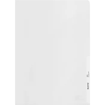 LEITZ re:cycle A4 Display Pocket, 100% Recycled PP, 0.13 mm Embossed, Open Top & Side, Transparent, Pack of 10 4401-10-03