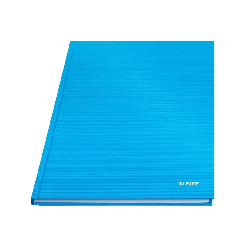 LEITZ Solid Notebook A4 Ruled Black 80 Sheets Hardcover Thread-Bound with Elastic Band, Pen Holder, Bookmarks and Inner Pocket 46640030