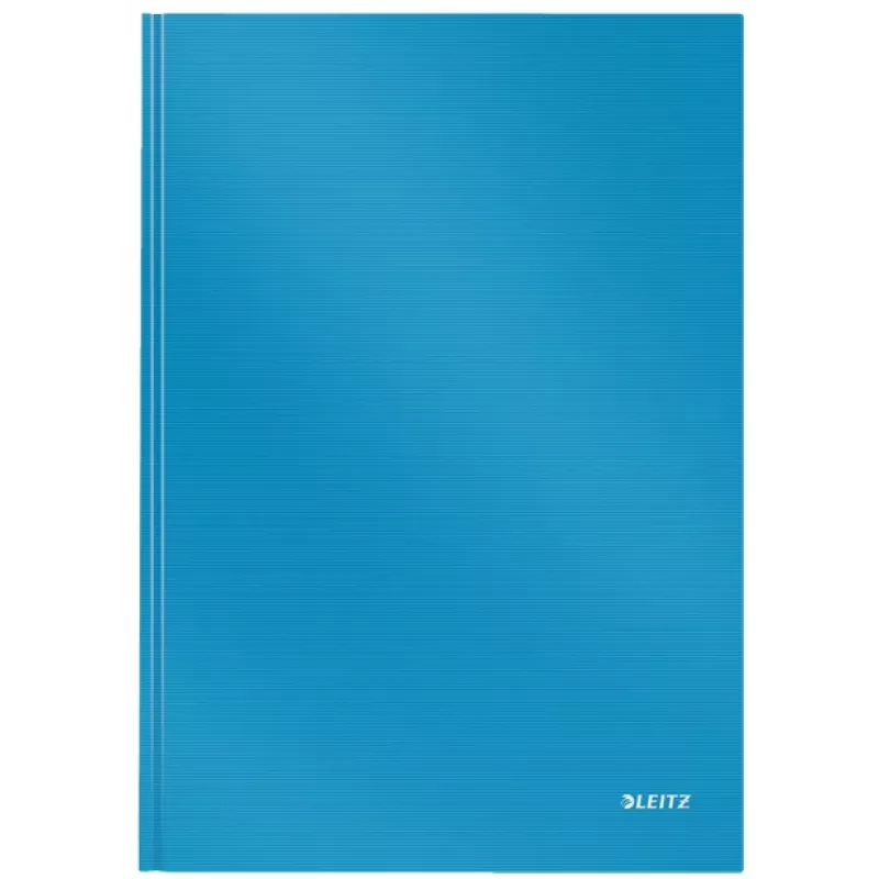 LEITZ Solid Notebook A4 Ruled Black 80 Sheets Hardcover Thread-Bound with Elastic Band, Pen Holder, Bookmarks and Inner Pocket 46640030
