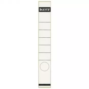 LEITZ Spine Labels for Lever Arch Files, 39 x 285 mm, Long, Narrow, White, Pack of 100 (1648-00-01)