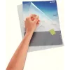 LEITZ Standard A4 Document Sleeve, Polypropylene, Grained, Blue, 0.13 mm, Open Top and Side, Document Safe, Thumb Cut-out 4000-00-35