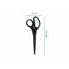 Leitz Titanium Quality Scissors 180 mm, Stainless Steel Blades with Titanium Coating, Ergonomic Soft-Grip Handles, Black/Red, for Paper and Fabric 5419-60-95