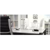 Leitz WOW 5008 Desk Organizer, High-Gloss White, 4 Compartments, Cube Design 5008-10-01