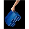 Leitz WOW A4 Storage Box Metallic Blue 70 mm Spine Click & Store 5218-00-35