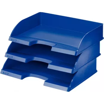 Leitz WOW A4 Storage Box Metallic Blue 70 mm Spine Click & Store 5218-00-35