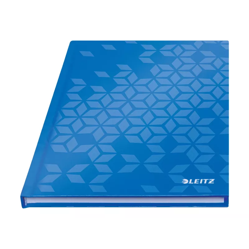 Leitz WOW Hardcover Notebook A5 Ruled 90 Sheets Blue 4627-10-36