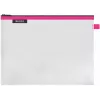 LEITZ WOW Traveller Zipper Pouch Large, Pink, Water-Repellent, A4, 1 Piece 4026-00-23