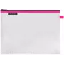 LEITZ WOW Traveller Zipper Pouch Large, Pink, Water-Repellent, A4, 1 Piece 4026-00-23