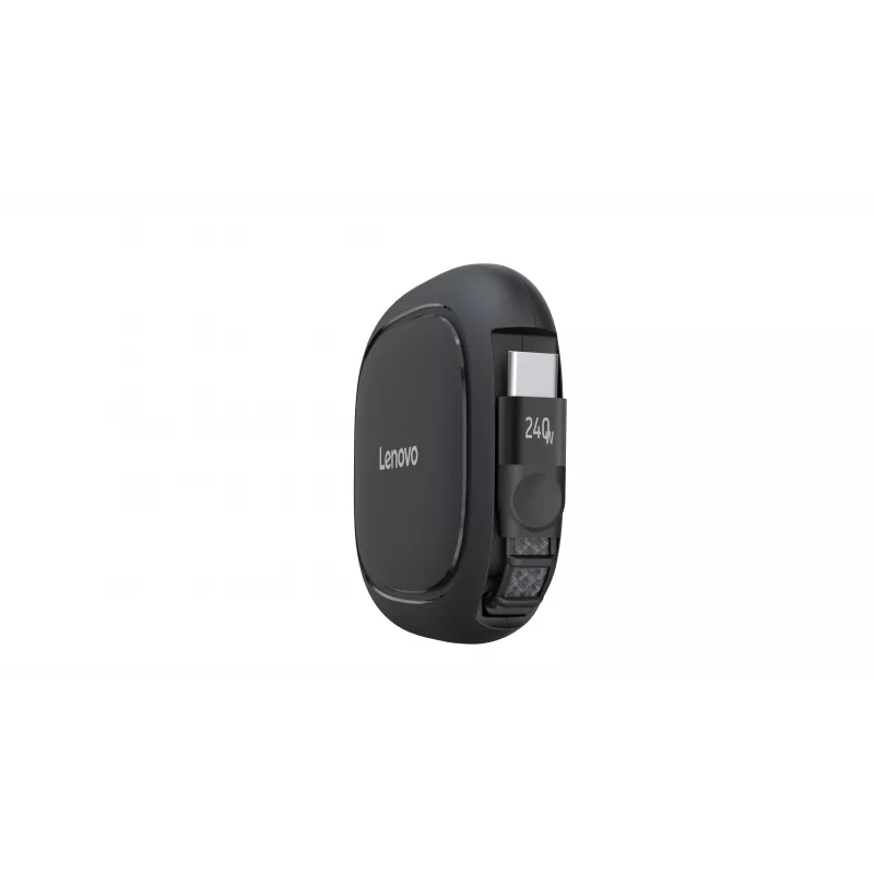 Lenovo 240W USB-C Retractable Cable (Black, 0.8m, USB 2.0)