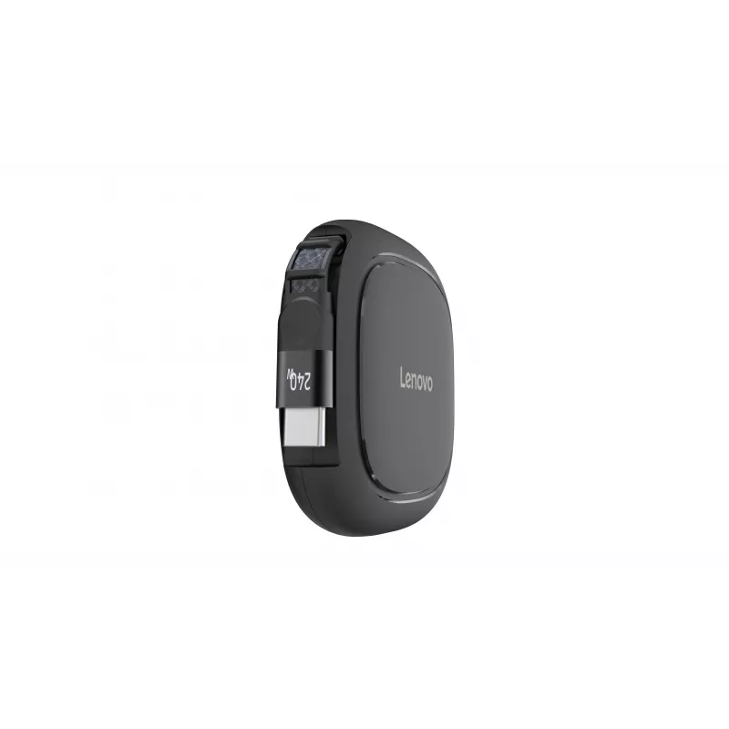 Lenovo 240W USB-C Retractable Cable (Black, 0.8m, USB 2.0)
