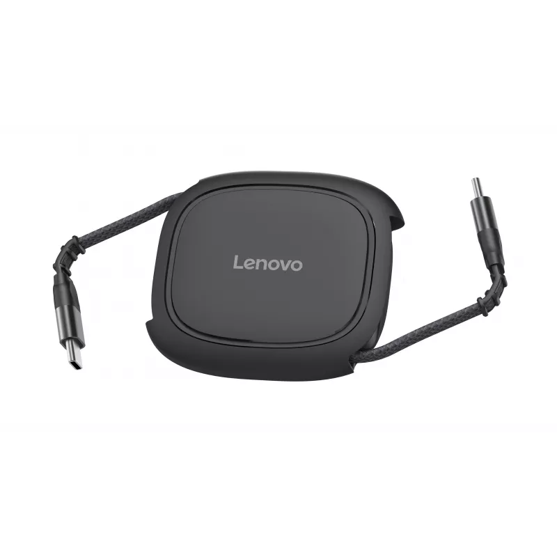 Lenovo 240W USB-C Retractable Cable (Black, 0.8m, USB 2.0)