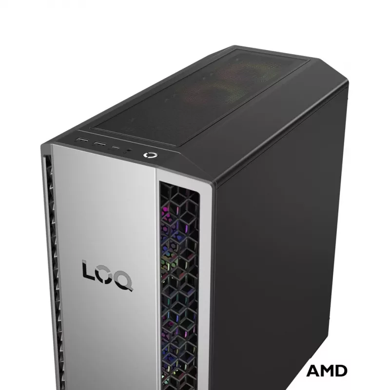 Lenovo LOQ Tower 26ADR10 Gaming PC - AMD Ryzen 7 8745HX, 32GB DDR5, 1TB SSD, GeForce RTX 5060Ti 16GB, Windows 11 Home, Luna Grey / Eclipse Black