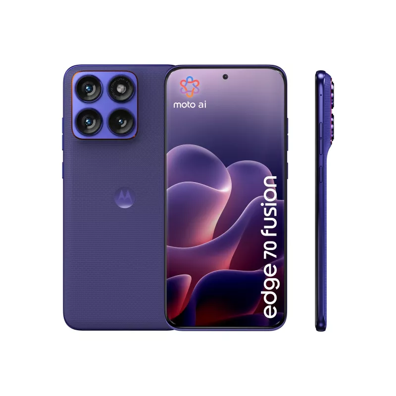 Lenovo Motorola Edge 70 Fusion 8GB 256GB XT-2605-2 6.78 inch pOLED 4500nits IP68 IP69 MIL-STD DS 7000mAh 68W TC CG7i PANTONE Orient Blue