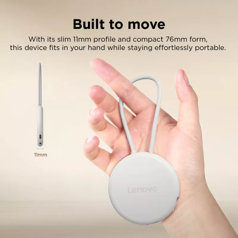 Lenovo Slim USB-C Hub GX91V16416, HDMI 2.1, USB 10 Gbps, Seashell