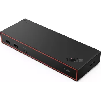 Lenovo ThinkPad 5000 Thunderbolt 3 Docking Station - 3 Displays, 65W PD, Black (40BF0100UK)