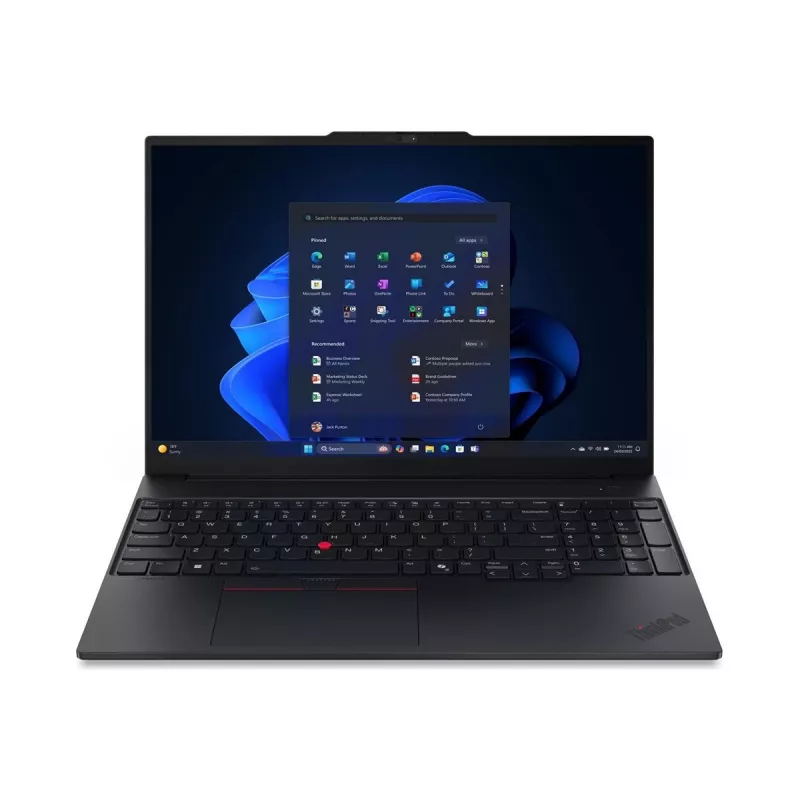 Lenovo ThinkPad E16 Gen 4 16 inch WUXGA AMD Ryzen 7 AI 345 16GB 512GB SSD AMD Radeon 840M Windows 11 Pro Nordic Backlit Keyboard Fingerprint Reader 3Y Warranty