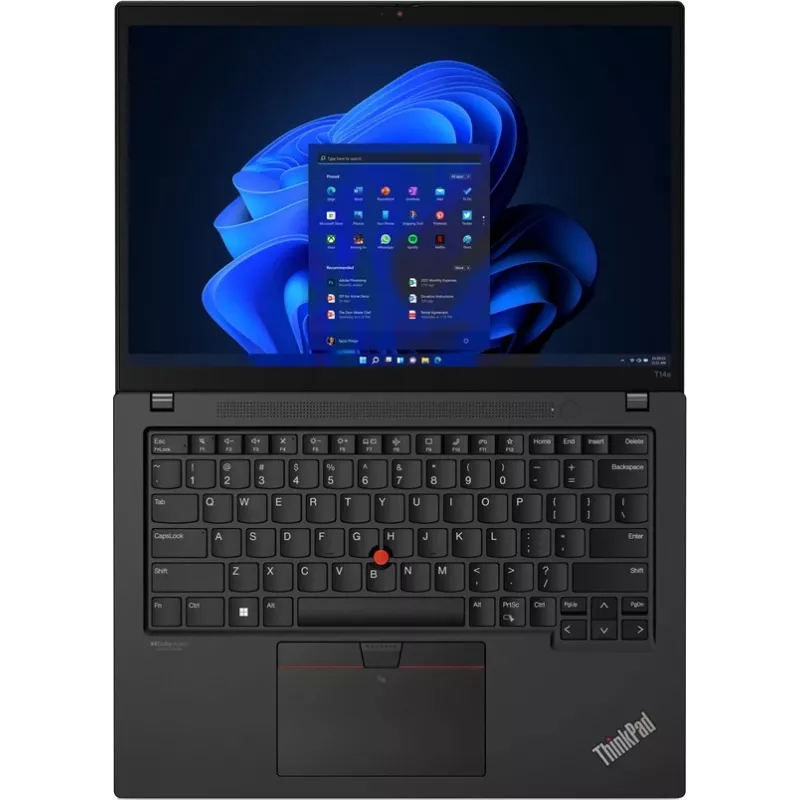Lenovo ThinkPad T14 G3 14 inch WUXGA IPS Laptop, Intel Core i7-1260P, 16GB RAM, 512GB SSD, Windows 11 Pro, Thunder Black