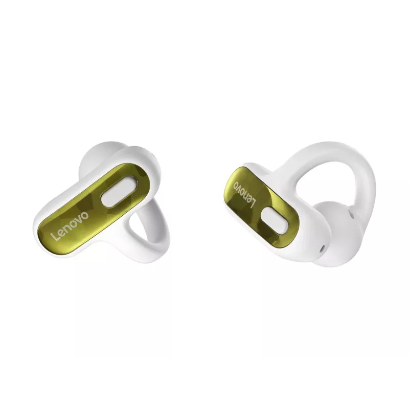 Lenovo X500 Open-Ear Clip-On Bluetooth Earbuds with Microphone - White