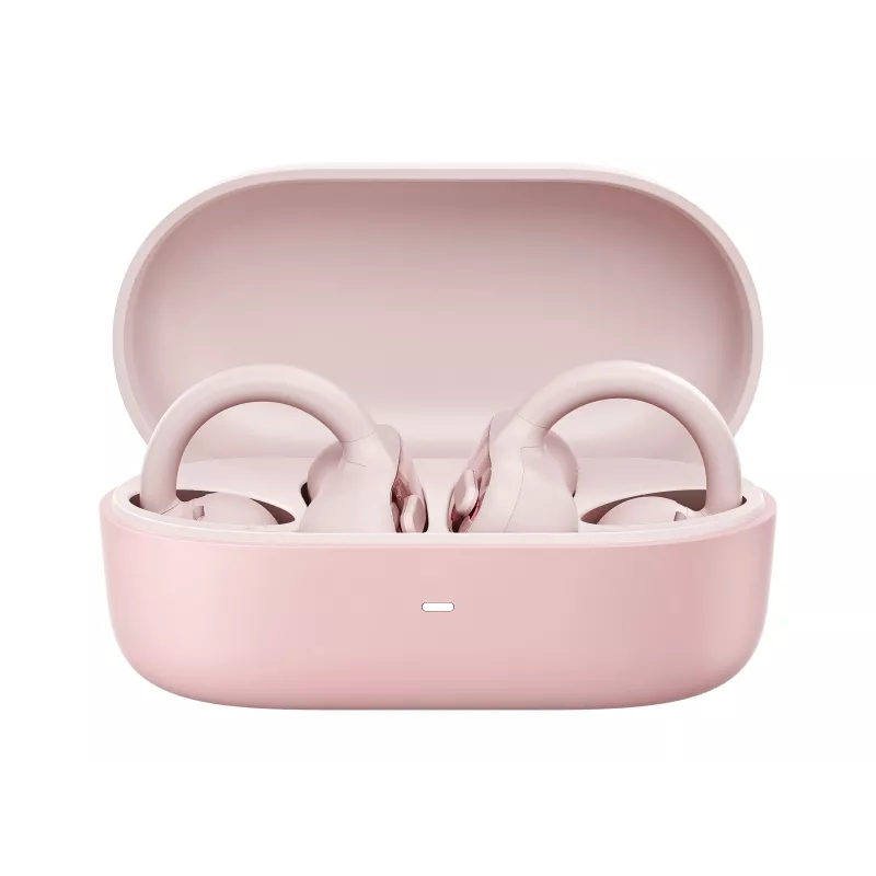 Lenovo X500 Open-Ear Clip-on Earbuds - Pink (Bluetooth 5.3, 30H Total Battery, IPX5)