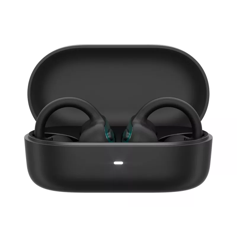 Lenovo X500 Open-Ear Clip-On Wireless Earbuds - Bluetooth 5.3, IPX5, 28h Battery, Black
