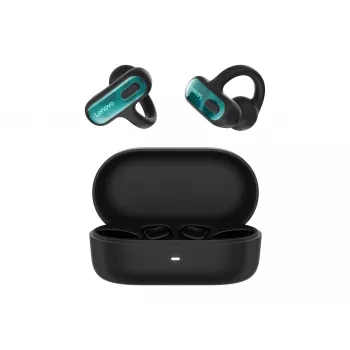 Lenovo X500 Open-Ear Clip-On Wireless Earbuds - Bluetooth 5.3, IPX5, 28h Battery, Black