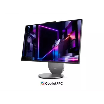 Lenovo Yoga AIO 27IPH11 All-in-One PC, 27 inch QHD IPS Display, Intel Core Ultra 7, 32GB RAM, 1TB SSD, Windows 11 Home, Luna Grey