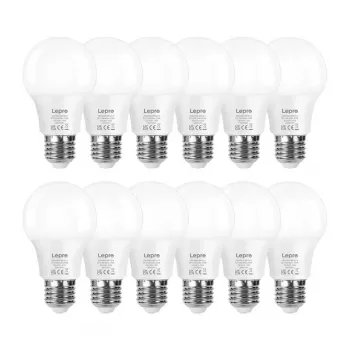 LEPRO 100089-WW-EU-12 LED Bulb E27 A60 8.5W (60W Equivalent) 806 lm 2700K Warm White 180° 12-Pack