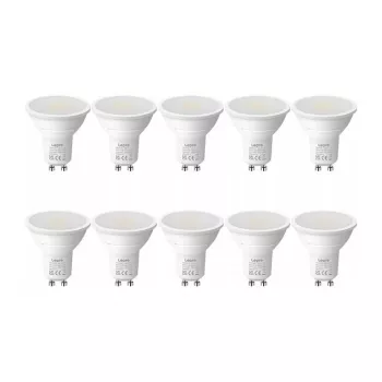 LEPRO 200081-DW-EU-10 GU10 LED Bulb, 4.5W, 345 lm, 6500K Daylight White, 100° Beam Angle, 10 Pack