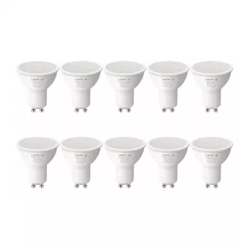 LEPRO 200081-WW-EU-10 GU10 LED Bulb, 4.5W (50W Equivalent), 345 lm, 2700K Warm White, 100° Beam Angle, Non-Dimmable, 10-Pack