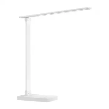 LEPRO 310003 LED Desk Lamp, 700 lm, 5 Colour Temperatures, Touch Dimming, USB Charging Port, White