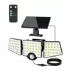 LEPRO 640005-DW Solar Lamp, 3000 lm, 6500K, 3 Adjustable Heads, 270° Illumination, IP65, Motion Sensor, 2400 mAh