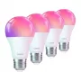 LEPRO B1-EU-4 E27 Wi-Fi LED Bulbs, 4-Pack, 9W (60W Equivalent), 806lm, Warm White 2700K, Dimmable, Smart Home Compatible with Alexa & Google Assistant