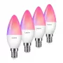 LEPRO BC1-EU-4 C37 RGBCW Wi-Fi LED Bulb E14 4.5W 400lm Tunable White + RGB Smart Candle Lamp