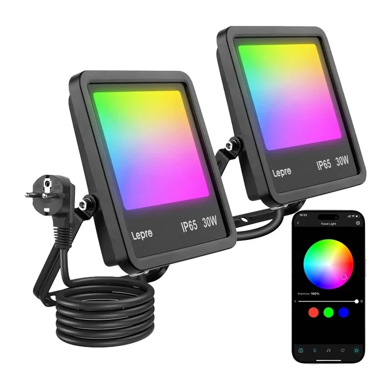 Lepro F1 30W LED Floodlight IP65 3000lm 5000K