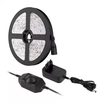 LEPRO PR4100067-WW-EU 5m LED Strip Warm White 3000K 300 LEDs SMD 2835 12W 1000lm Dimmable with EU Plug