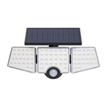 LEPRO WL4000 Solar Lamp – 4000LM, IP65, 18W Solar Panel with Motion Sensor and Remote Control, 5M Cable