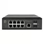 LevelOne Industrial PoE+ Switch 8x 2.5G PoE, 2x 1G, 2x 10G SFP+ Uplinks, Unmanaged, DIN-Rail, IP30