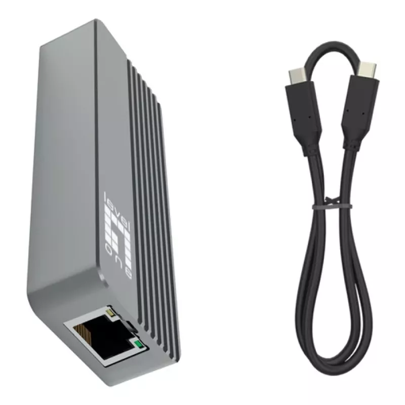 LevelOne USB-0410 USB 3.2 Gen 1 Type-A to Gigabit Ethernet Adapter
