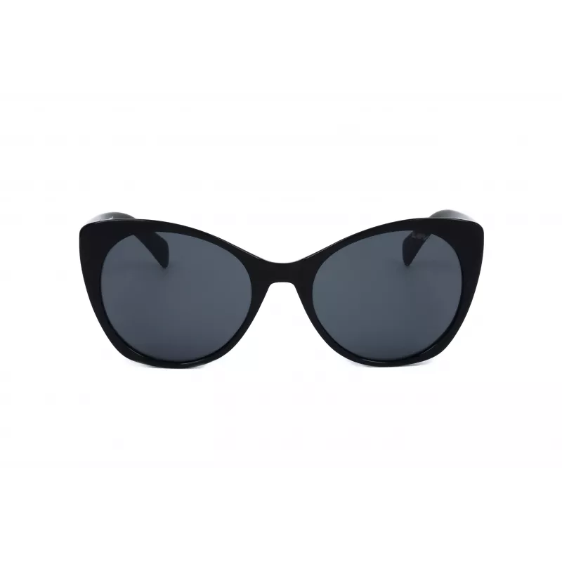 LEVI'S LV-1015-S-807 Women's Square Sunglasses - Black Frame, Grey Lens, UV400 Protection