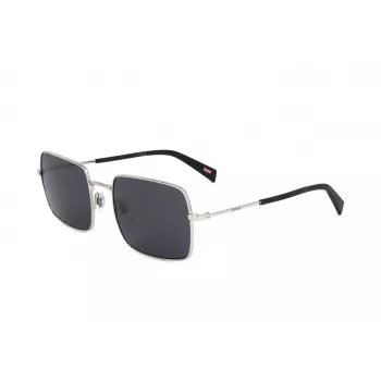 LEVI'S LV-1019-S-IR Unisex Sunglasses - Black Frame, Grey Lens, 57mm