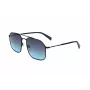 LEVI'S LV-1021-S-807 Unisex Sunglasses - Black Acetate Frame, Grey Polycarbonate Lenses, 58mm