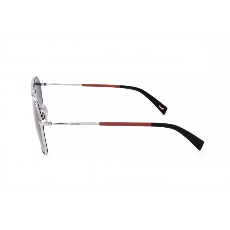 Levi's LV-1021-S-RD Unisex Sunglasses - Black Frame, Grey Lens, 58mm