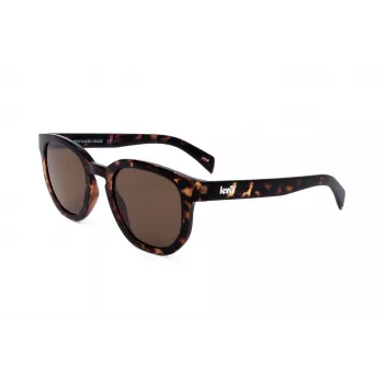 LEVI'S LV-1022-S-086 Unisex Rectangular Sunglasses - Havana Frame, Brown Lens, 51mm