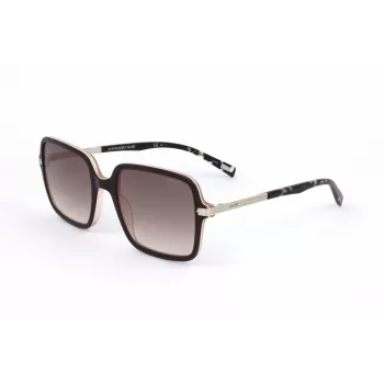 LEVI'S LV-5018-S-MS5 Women's Rectangular Sunglasses - Havana/Tortoise Acetate Frame, Brown Polycarbonate Lenses, UV400 Protection, 54/20/145 mm