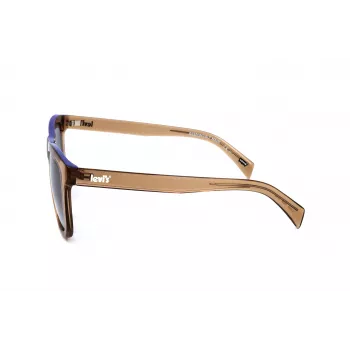 LEVI'S LV1023S09GB Unisex Sunglasses - Matte Black Frame, Grey Lens, 53mm