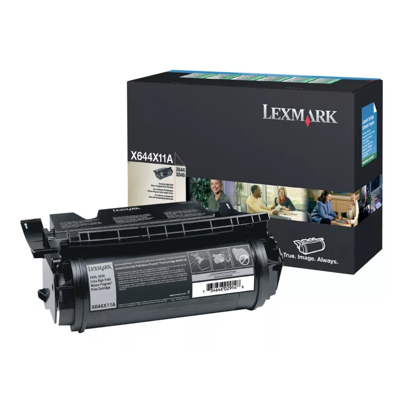 Lexmark Black Original Toner Cartridge LCCP, LRP