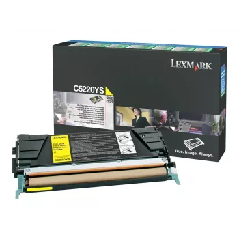 Lexmark C5220YS Yellow Toner Cartridge for C522, C524, C530, C532, C534