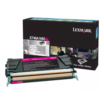 Lexmark X746A1MG Original Toner Cartridge Magenta for X746de, X748de, X748de LDS, X748de Statoil, X748dte